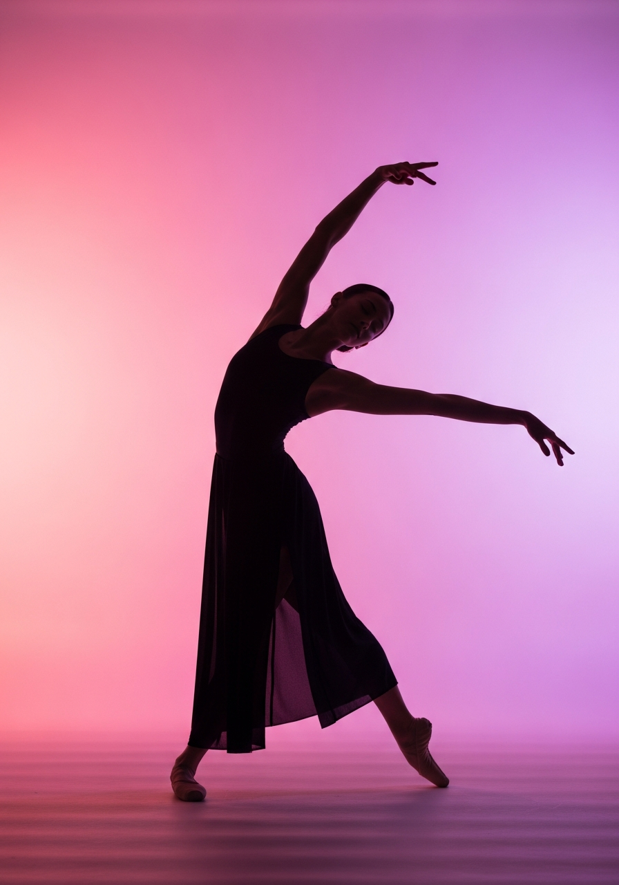 Elegant dancer pose